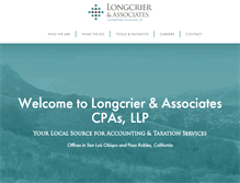 Tablet Screenshot of longcriercpas.com